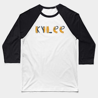 Kylee | Girl Name | Cat Lover | Cat Illustration Baseball T-Shirt